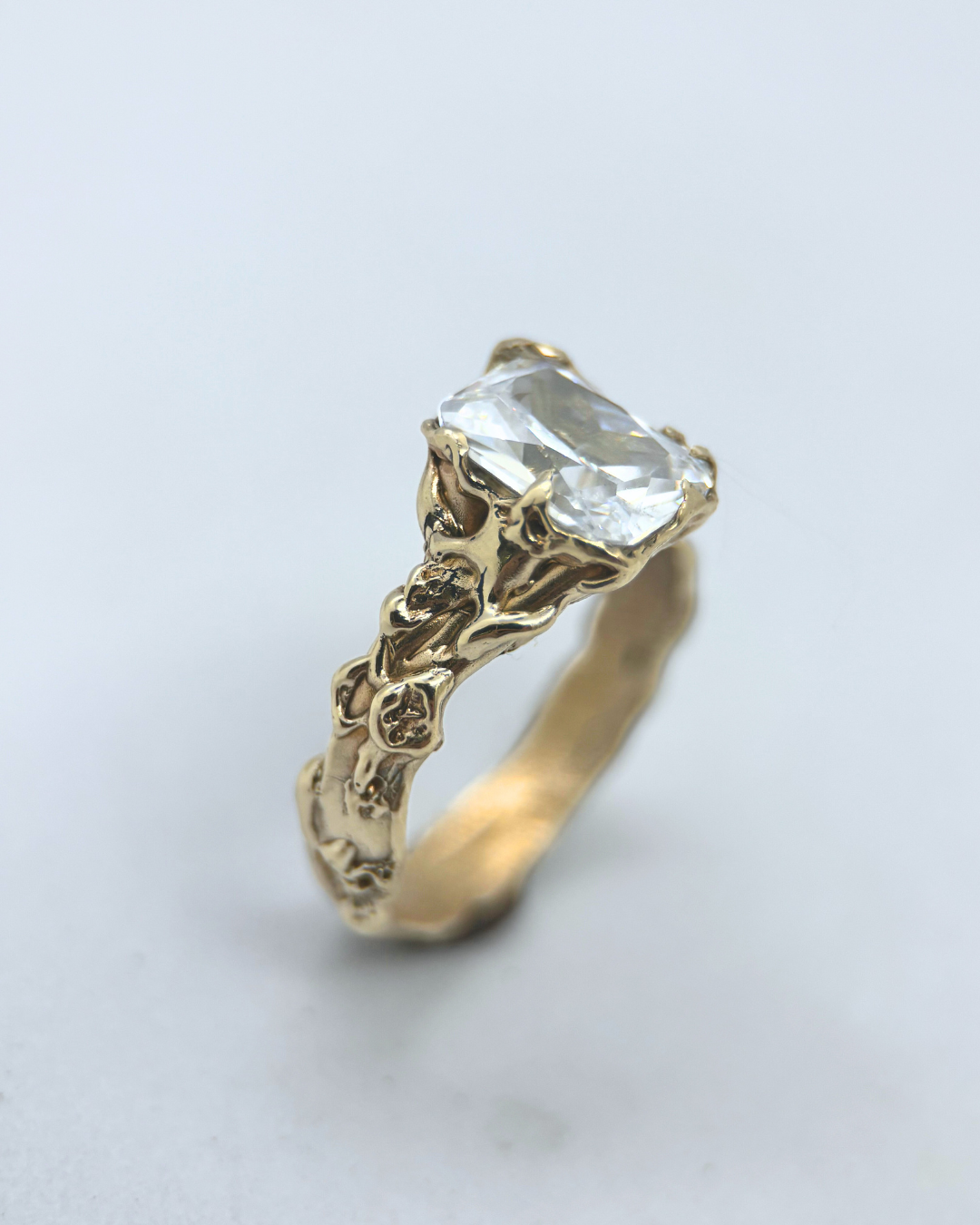Lace Ring | Solid Gold - Sunny on a Cloud - Unique Organic Rings