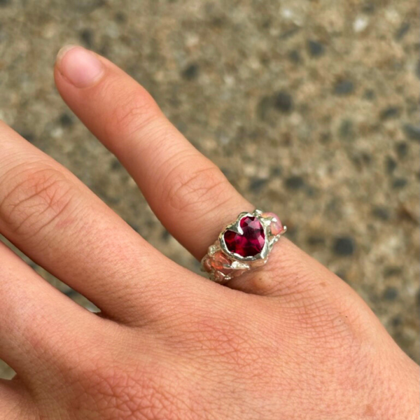 Fire Opal Ring