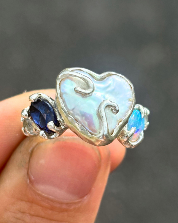 Aphrodite Ring | Pearl & Opal