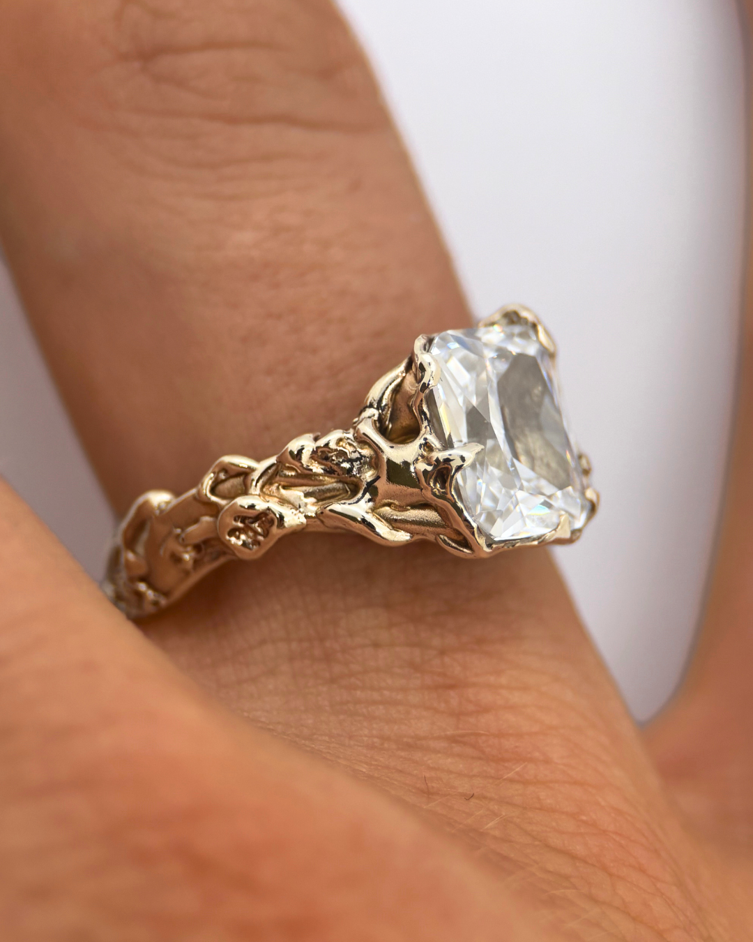 Lace Ring | Solid Gold - Sunny on a Cloud - Unique Organic Rings