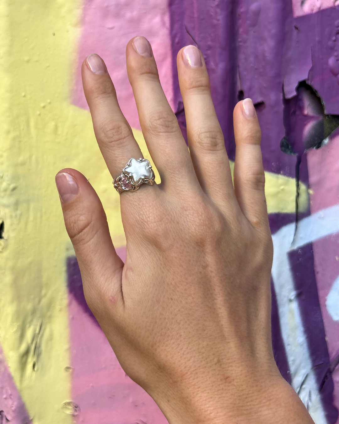 Naia Ring | Star Pearl - Sunny on a Cloud - Unique Organic Rings