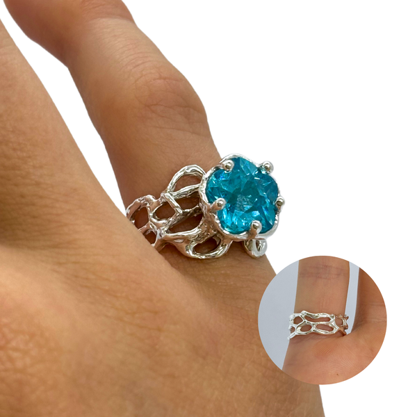 Aranea Ring | Blue Flower