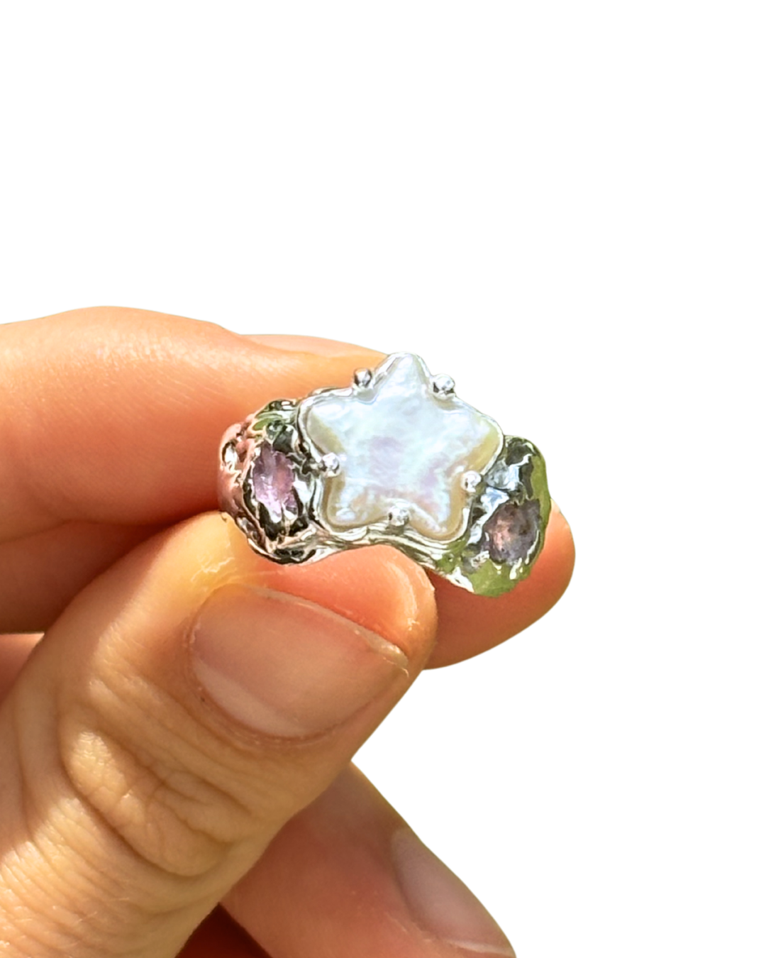 Naia Ring | Star Pearl - Sunny on a Cloud - Unique Organic Rings
