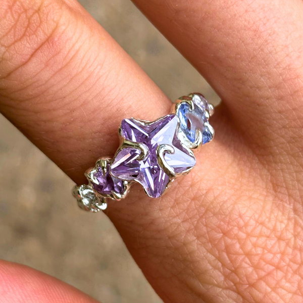 Tanzanite Astre Ring | Sterling Silver