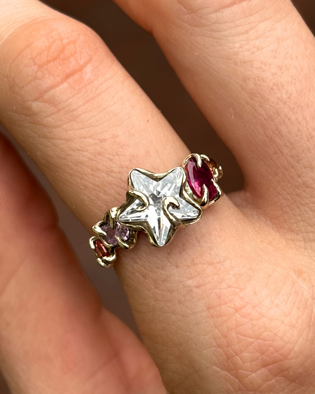 Astre Ring | Solid Gold - Sunny on a Cloud - Unique Organic Rings