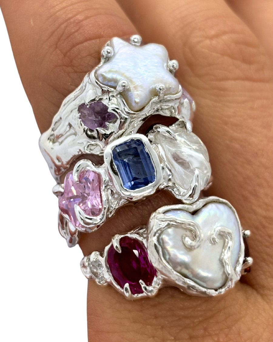 Naia Ring | Star Pearl - Sunny on a Cloud - Unique Organic Rings