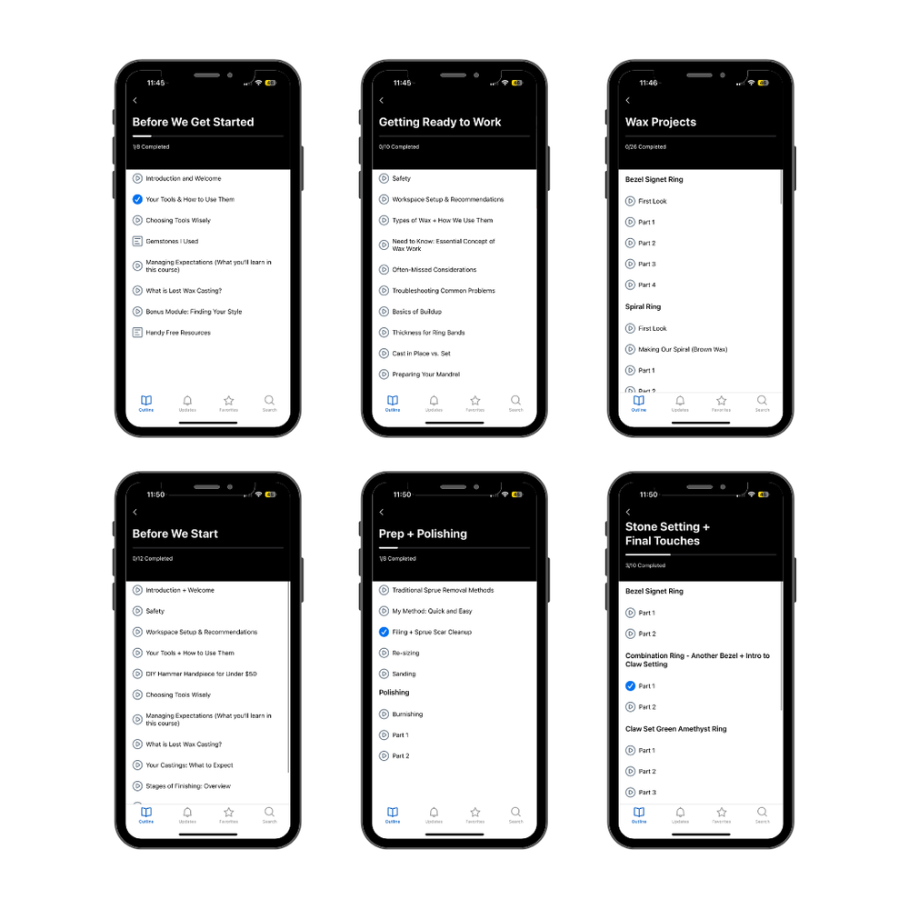 Lost wax jewellery online course.