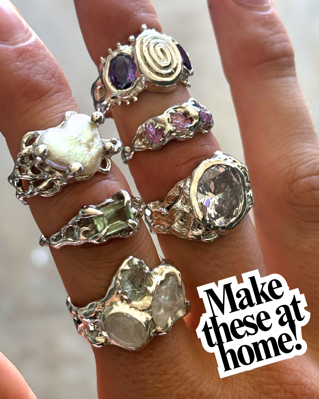 How to make rings out of wax at home. 