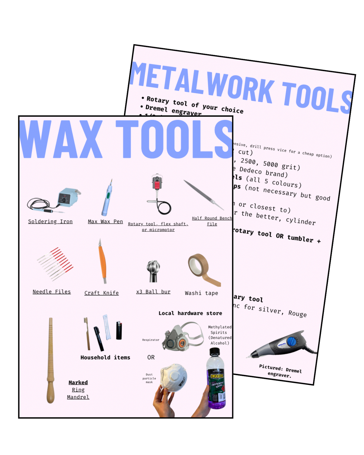 Lost Wax Tools List | Jewellery Making Beginners - Sunny on a Cloud - Unique Organic Rings